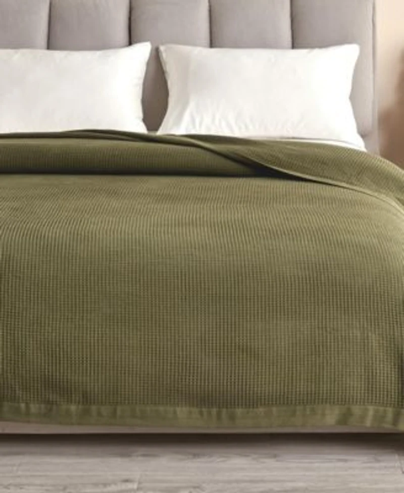 Linery Co. Lightweight Waffle Weave Summer Bedding Cotton Throw Blanket