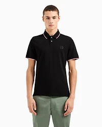 A|X Armani Exchange Men's Regular-Fit Tipped Pique Polo Shirt