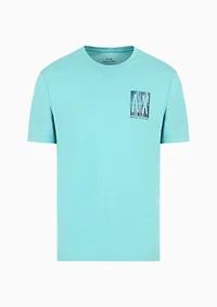 A|X Armani Exchange Men's Regular-Fit Gradient Box Logo Graphic T-Shirt