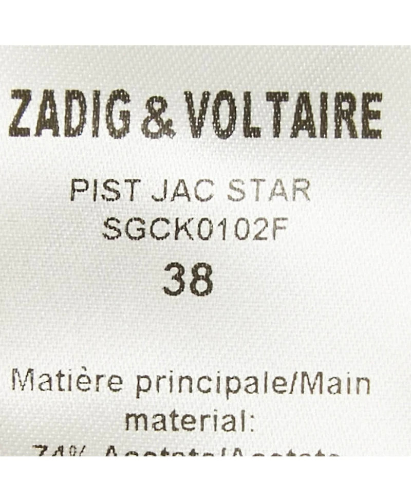 Pre-Owned Zadig & Voltaire Women's Star Pist Jacquard Straight Leg Trousers