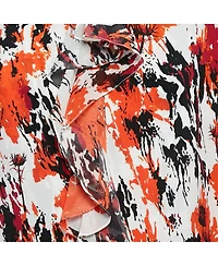 Pre-Owned Roberto Cavalli Women's Multicolor Silk Asymmetric Midi Dress