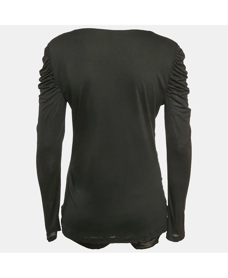 Pre-Owned Roberto Cavalli Women's Ruched Jersey Top