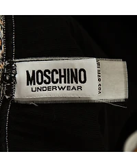 Pre-Owned Moschino Women's Cotton Knit Band Detail Leggings