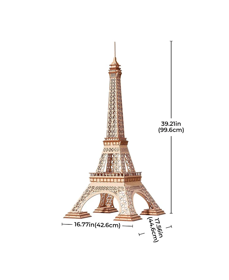 Robotime 3D Puzzles Eiffel Tower Plus Building Model Kits Gift for Teens Adult
