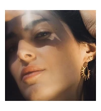 Lucent Glow Starburst Linear Drop Earrings