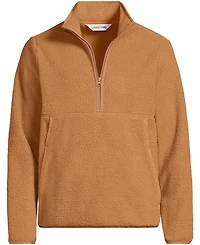 Lands' End Men's Tall Half Zip High Pile Fleece Pullover