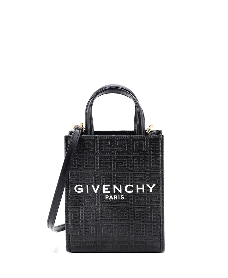 Pre-Owned Givenchy Mini Vertical G-Tote 4G Coated Canvas