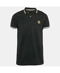 Pre-Owned Roberto Cavalli Men's Cotton Pique Polo T-Shirt