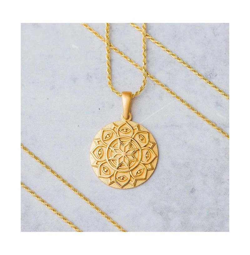 Mantra Mandala I Am Supported And Protected Gold / Original