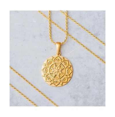 Mantra Mandala I Am Supported And Protected Gold / Original