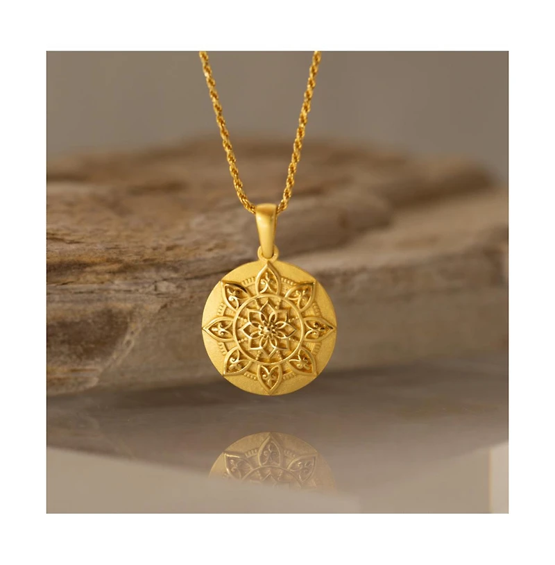 Mantra Mandala I Am Worthy Gold / Original