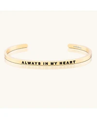 Mantra Always In My Heart Bracelets Yellow Gold / Within