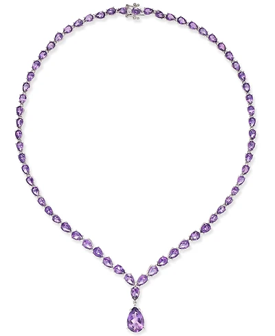 Amethyst (28 ct. t.w.) Statement Necklace in Sterling Silver