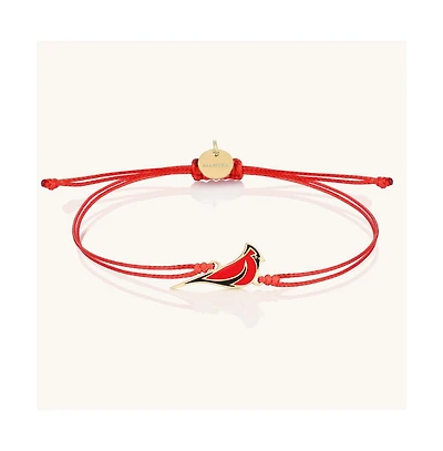 Mantra Gold Thread Of The Red Cardinal Always In My Heart Bracelet