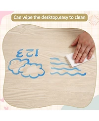 Gaomon Kids Table and 4 Chairs Set for Toddlers 5-Piece Childrens Table and Chair Set Boy & Girl Gift for Classrooms/Daycares/Home