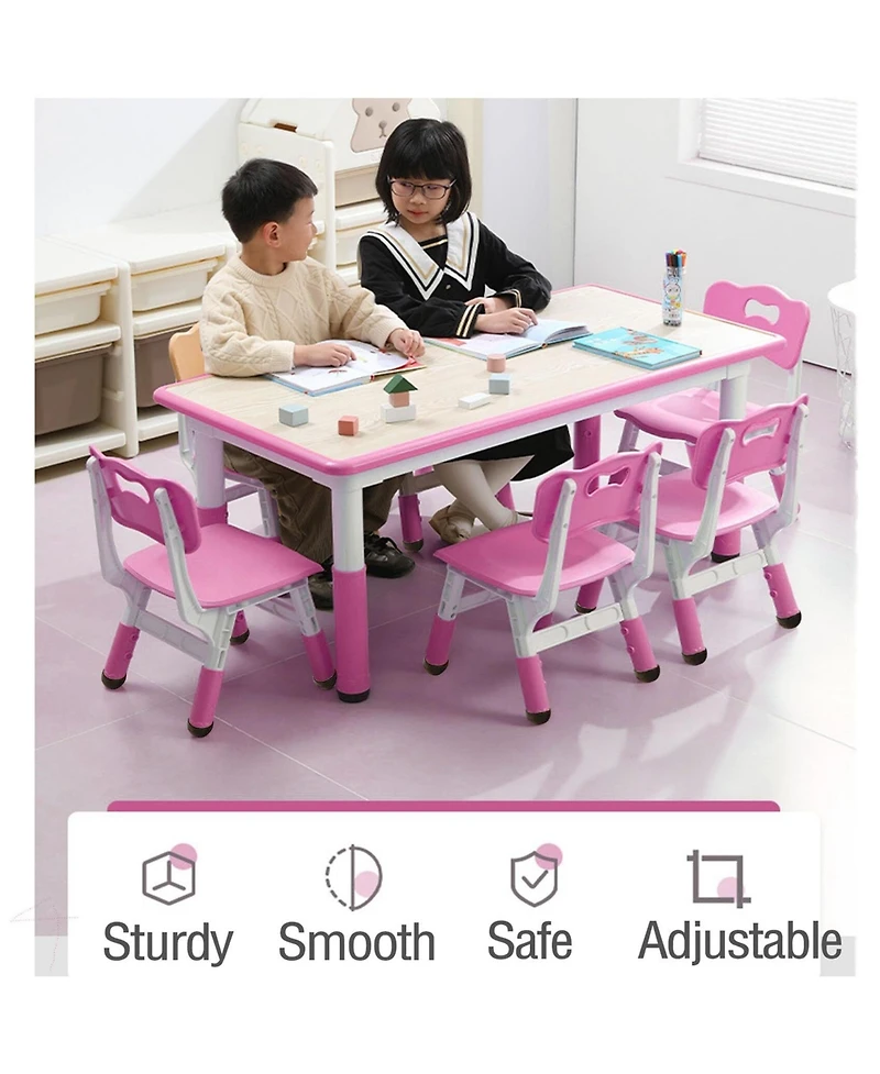 Gaomon Kids Table and Chairs, Children Activity Table for Daycare, Classroom, Home