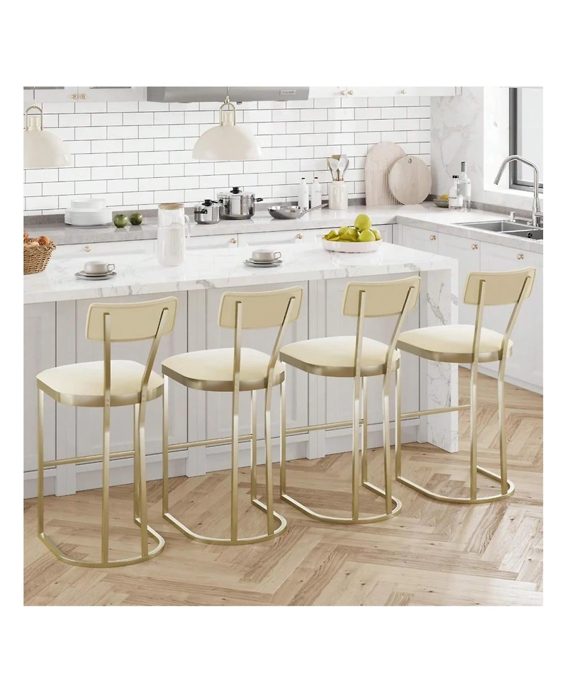 gaomon Home Bar Stools Set Of 4, Counter Height Bar Stools For Kitchen Counter, Island Chairs For Dining Table, Tall Barstools For Kitchen