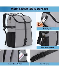 Batfox 100% Leakproof Cooler Backpack 12 Hours Ice Retention, Multi-Compartment for 24 or 36 Cans, Outdoor & Travel
