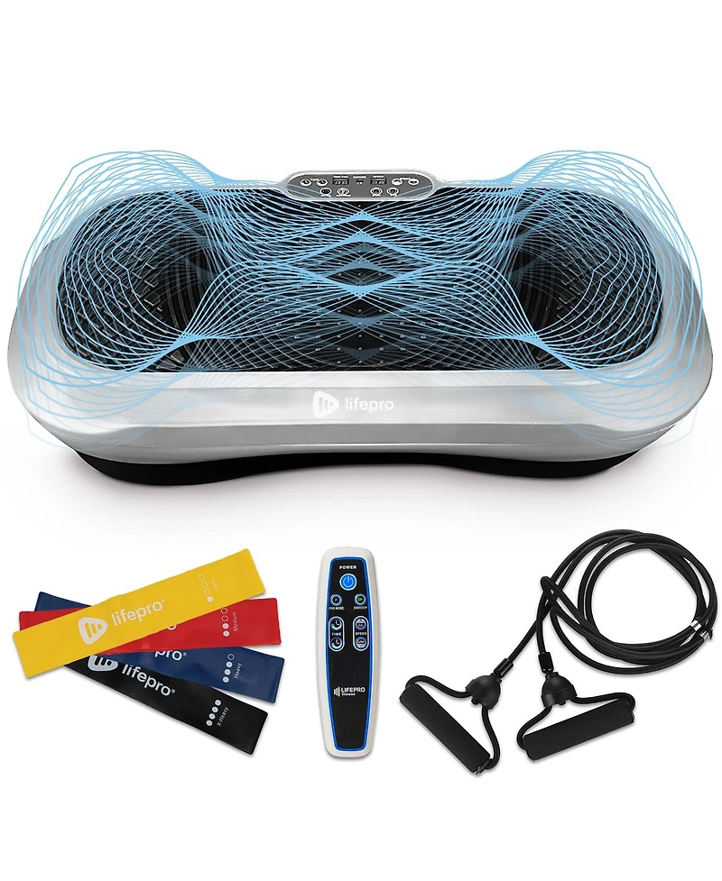 LifePro Waver Vibration Plate - Whole Body Workout Machine with Loop Bands for Toning & Weight Loss