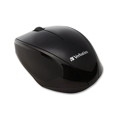 Verbatim 97992 Wireless Multi-Trac Blue Led Mouse, 2.4GHz, 32.8 ft Range, Ambidextrous – Black