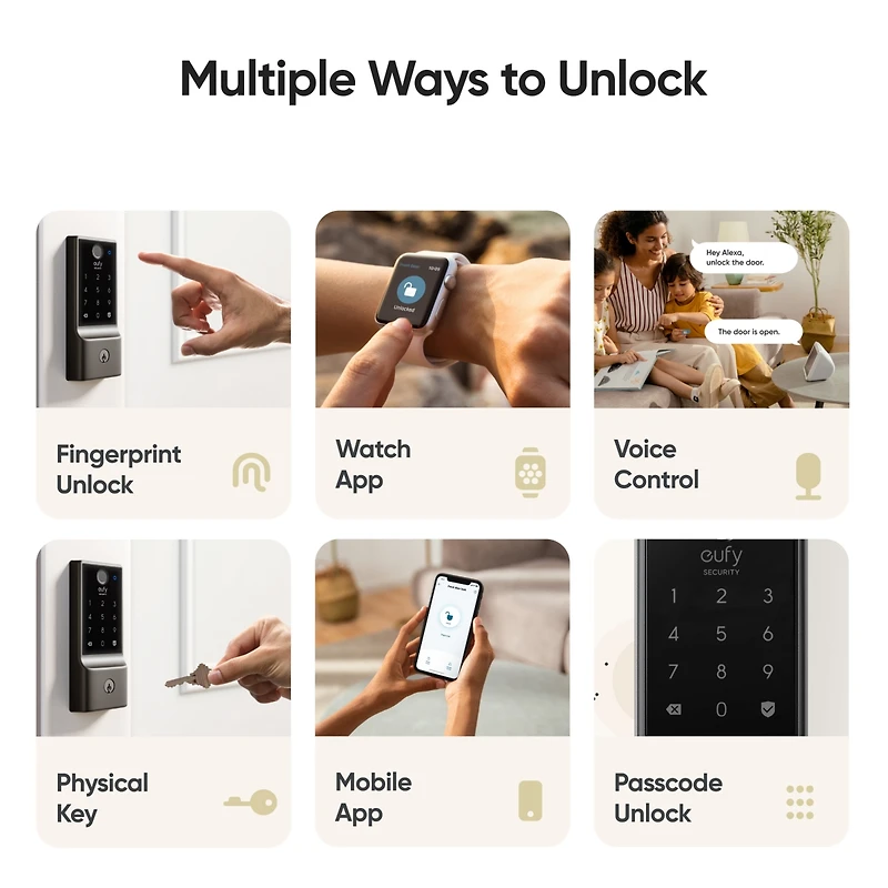eufy Smart Lock C220 Wireless Keyless Entry Door Lock