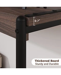 Gaomon 2-Tier Entrance Tables, Farmhouse Entryway Table, 39.5"Console Table With Storage