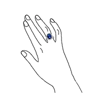 Bling Jewelry Estate 6CT Oval Halo Cz Promise Cocktail Ring Sterling Silver Pave Side Stones