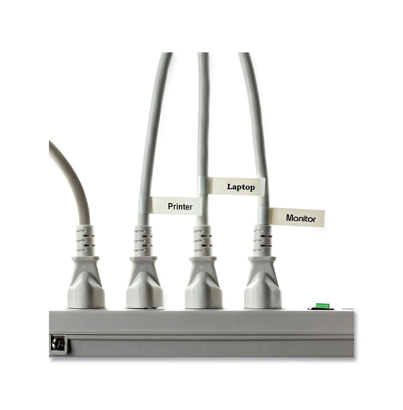 Brother P-Touch TZEFX231 0.47 in. x 26.2 ft. Flexible Id Tape - Black on White