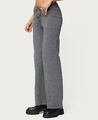 Edikted Women's Ayah Straight Leg Knit Pants
