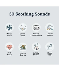 Yogasleep Duet Sound Machine with Bluetooth & Night Light