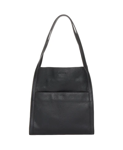 Susu Pebbled Leather Work Tote, Everyday Pebble Shoulder Bag