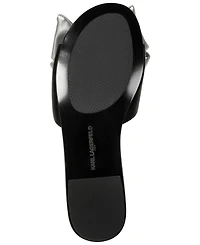 Karl Lagerfeld Paris Women's Ciaran Flat Slide Sandals