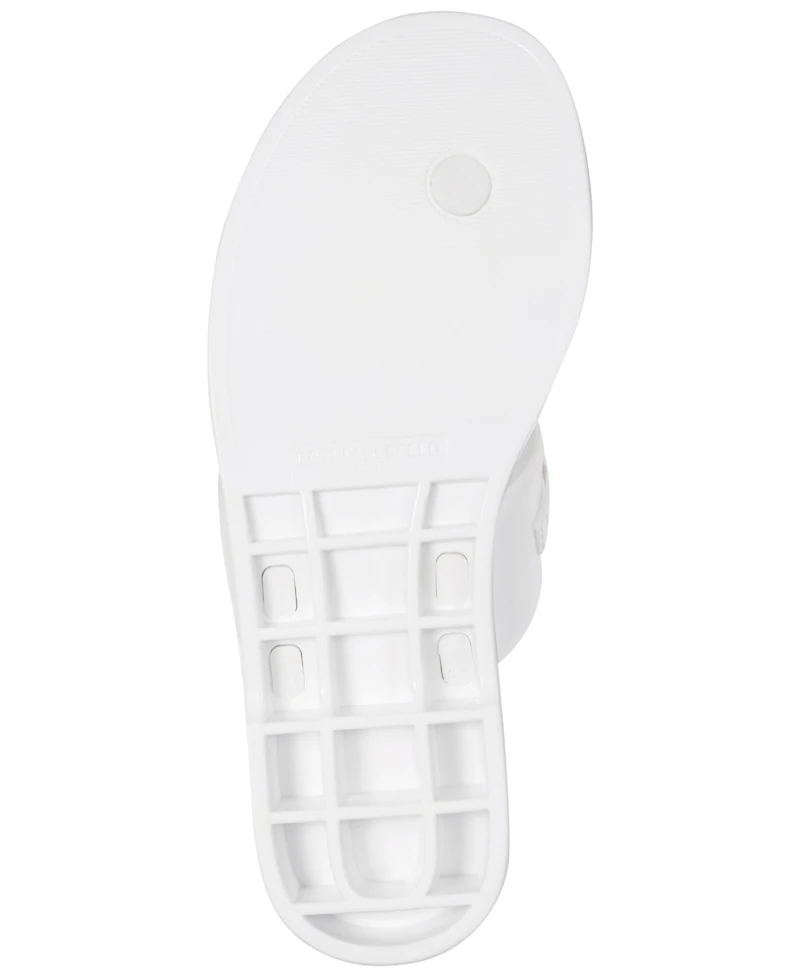 Karl Lagerfeld Paris Women's Vayla Jelly Thong Flat Sandals