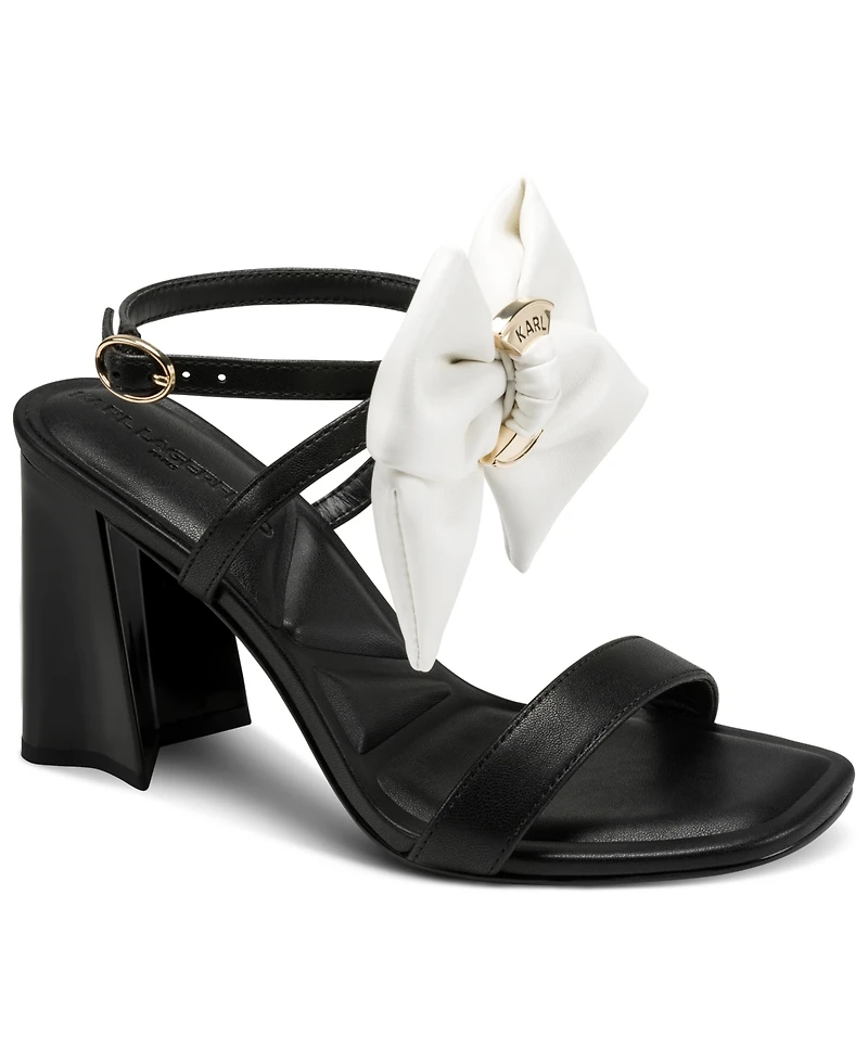 Karl Lagerfeld Paris Women's Sashira Square Toe Sandals