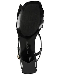 Karl Lagerfeld Paris Suttyn Bow Polka-Dot Heeled Sandals