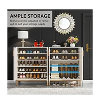 Slickblue Compact Shoe Storage Cabinet for Hallway and Foyer
