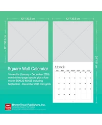 BrownTrout Marilyn Monroe Official | 2026 12 x 24 Inch (Hanging) Monthly Square Wall Calendar | Foil Stamped Cover | Plastic-Free