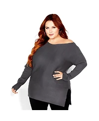 City Chic Women's Lean Sweater