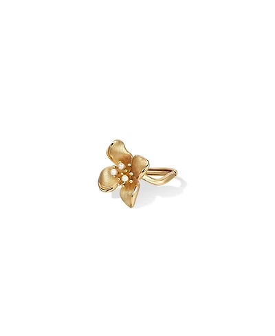 Retro Chic Iris Blossom Ring