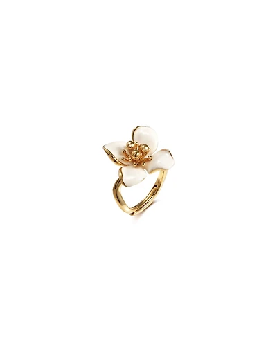Retro Chic Iris Blossom Ring