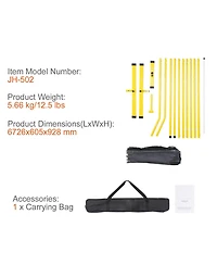 Mecale 22FT Portable Pickleball Net System, Regulation Size Weather-Resistant Frame with Carrying Bag