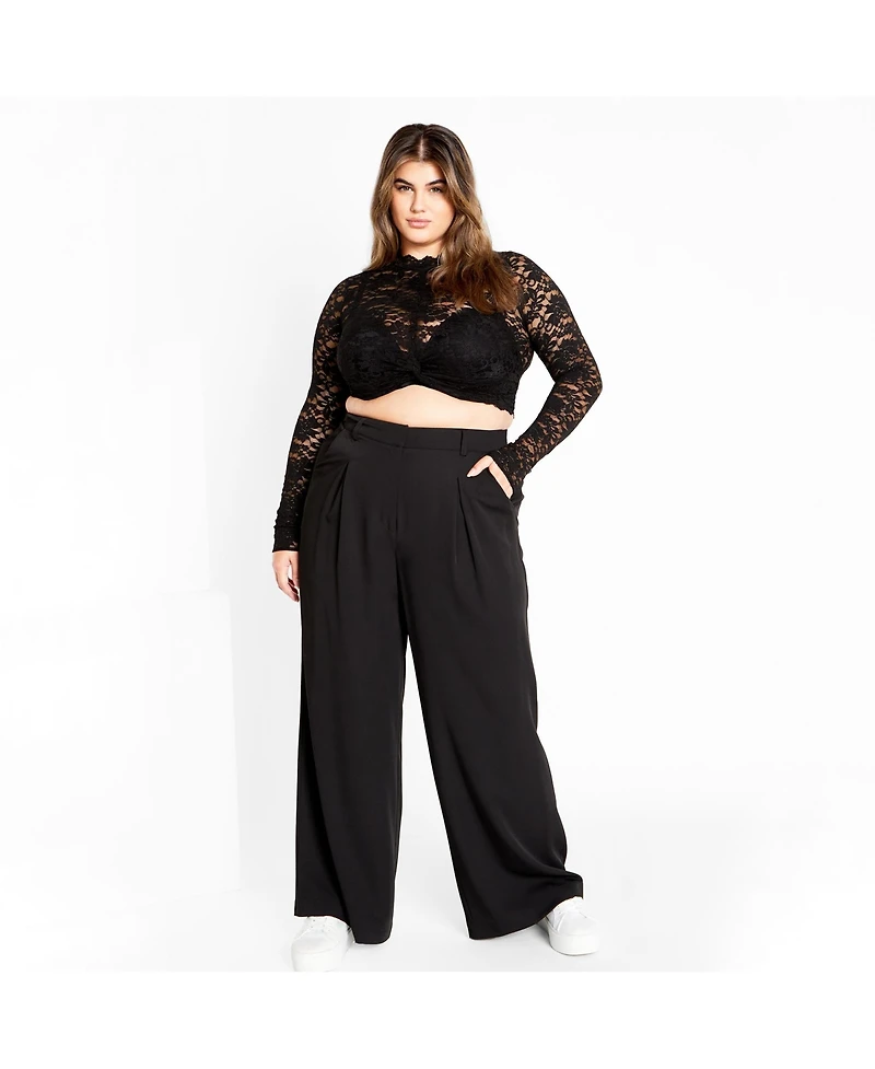 City Chic Women's Lace Frankie Top