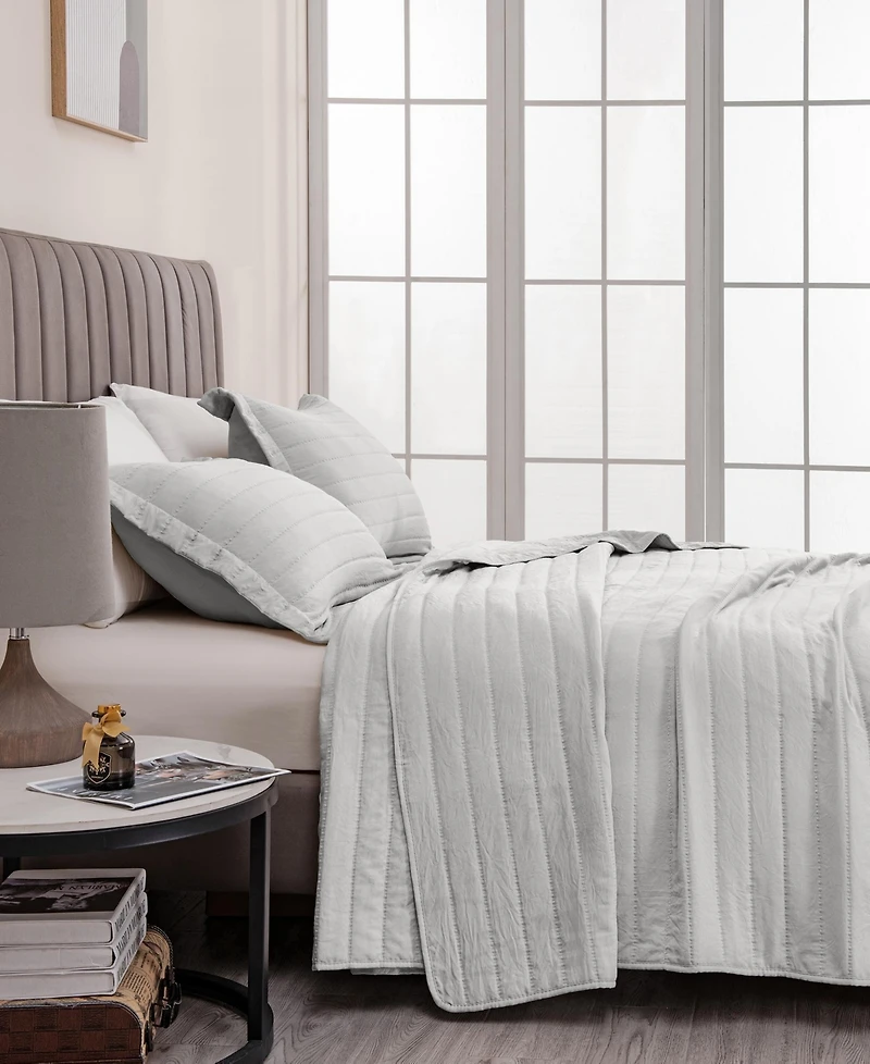 Linery & Co. Channel Stitch Microfiber Quilt Set With Shams