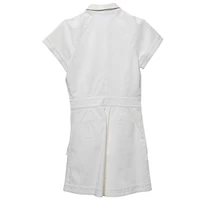 Pre-Owned Roberto Cavalli Women's White Cotton Lace-Up Playsuit