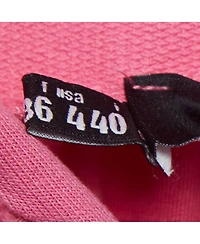 Pre-Owned Love Moschino Women's Pink Crystal Embellished Cotton Hoodie