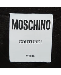 Pre-Owned Moschino Women's Couture Logo Print Cotton Half Sleeve T-Shirt
