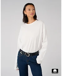 WeWoreWhat Women's Boxy Long Sleeve Tee