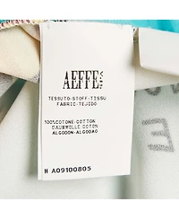 Pre-Owned Moschino Women's Cheap And Chic Blue Printed Chiffon And Cotton Knit Cardigan