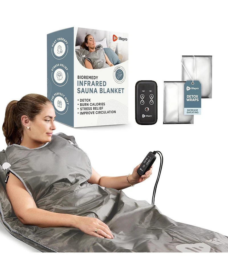 LifePro Bioremedy Sauna Blanket – Portable Far Infrared Detox Blanket for Home Relaxation