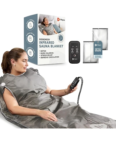 LifePro Bioremedy Sauna Blanket – Portable Far Infrared Detox Blanket for Home Relaxation